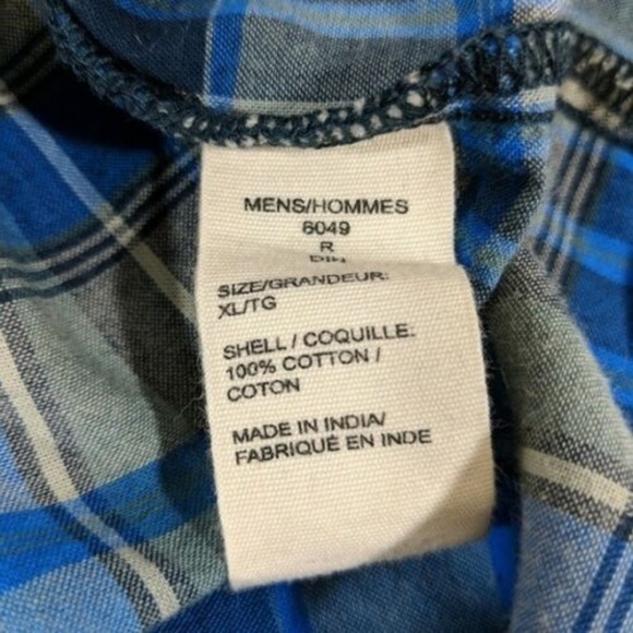 VINTAGE Woolrich Plaid Button Down Short Sleeves - Picture 6 of 7